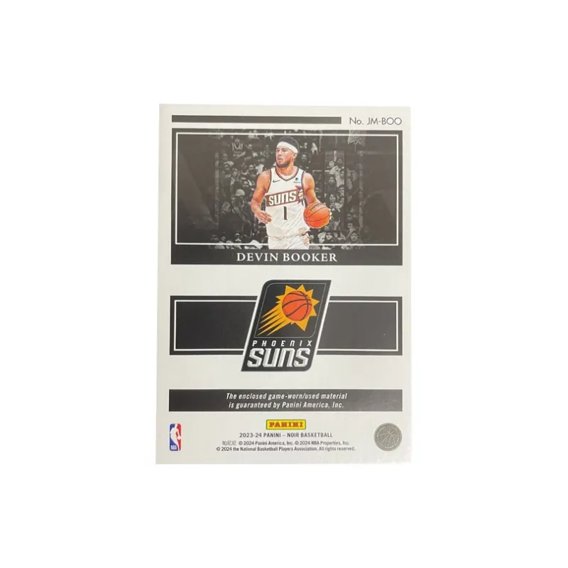 PANINI 2023 24 Noir Sun Devin Booker Jersey 71/99 Home White Player Card Pass through Sports Cards 1 Pc-1