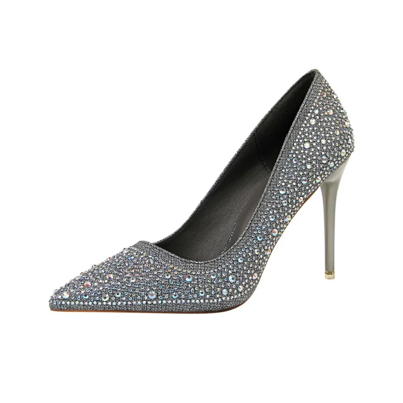 Dunnu Slim Heel High Heels 10CM Women's-4