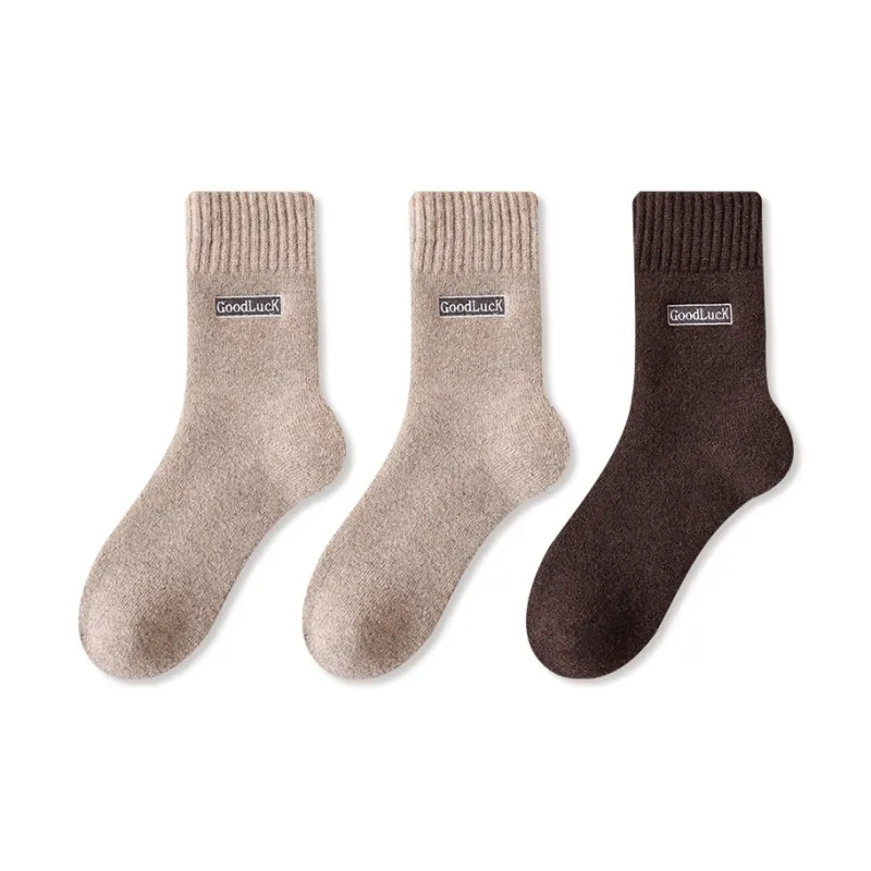 JIAZINI Mid Calf Socks Men's 3 Pack-42