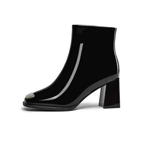 DAPHNE Ankle boots Mens Women's Black/White