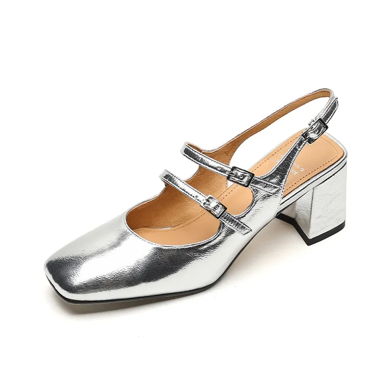 Echo&yolo Block Heel High Heels 7cm Women's-7