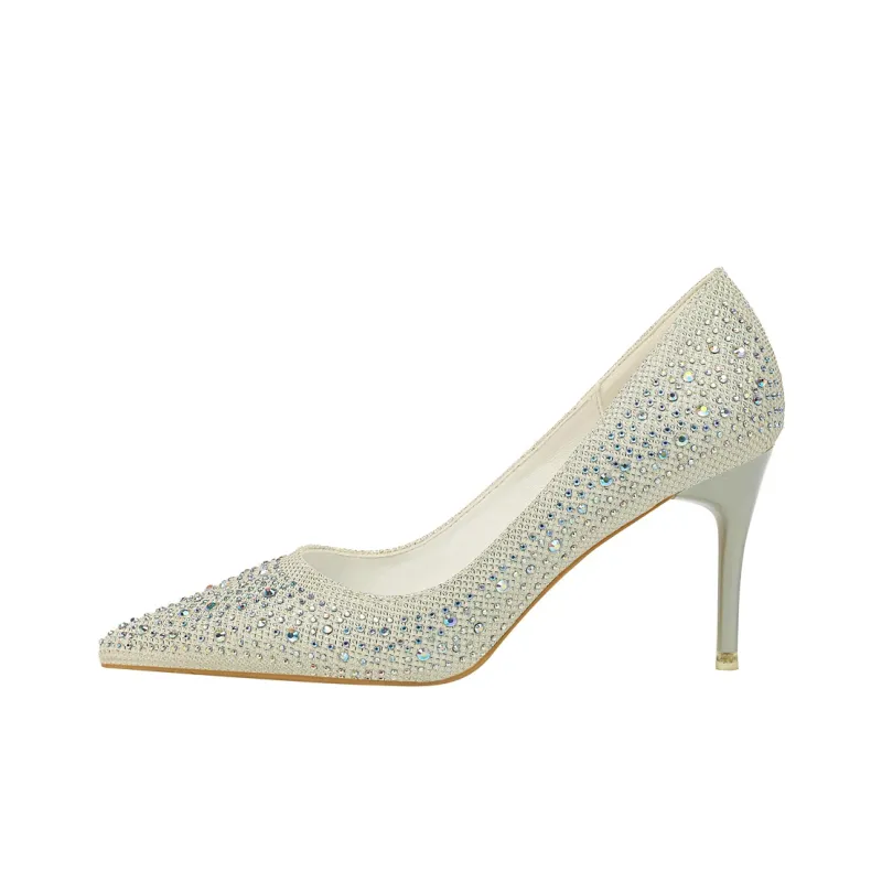 QITUMAUL Slim Heel High Heels Women's-10