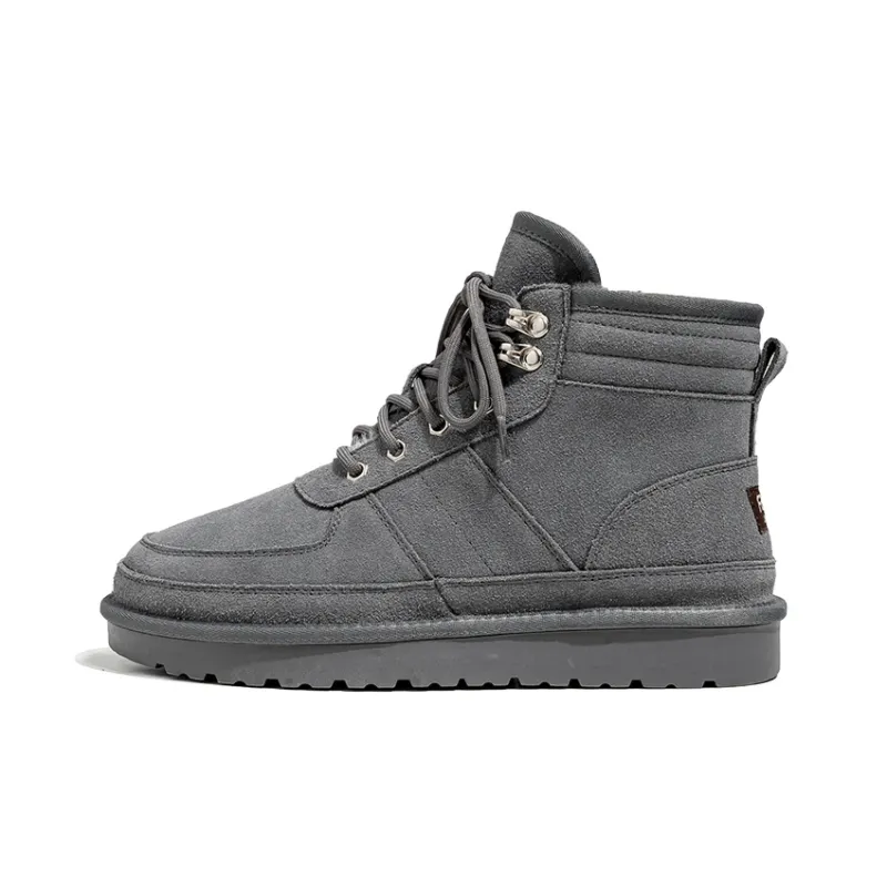 WEISHIBANGWEI Warm Slip-Resistant Short Snow Boots Men's-12