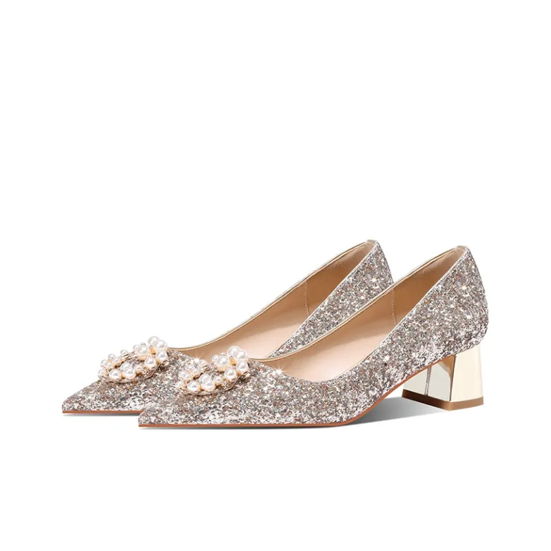 MEIAI Chunky Heel High Heels 6.5cm Women's-2