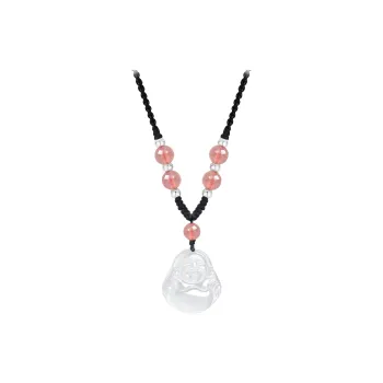 Chinese Jewelry Chalcedony Necklaces Unisex