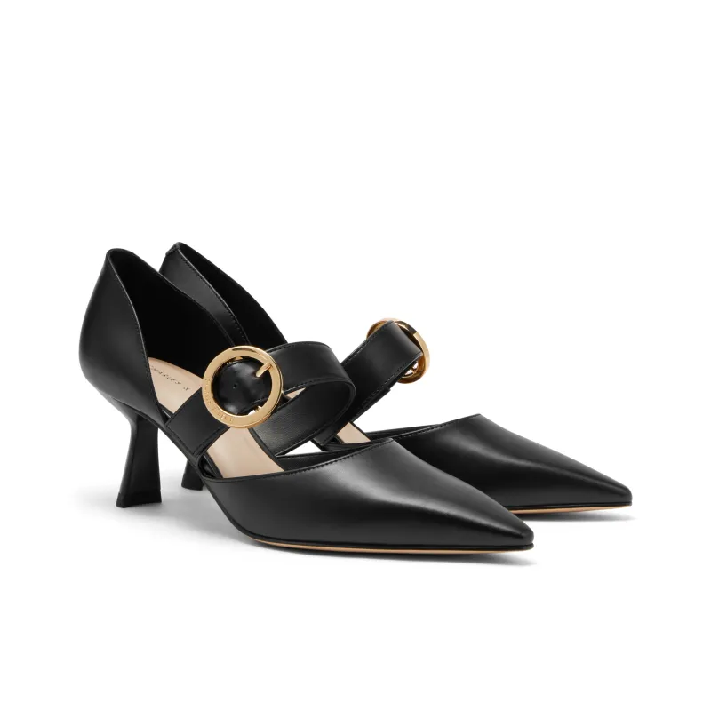 CHARLES&KEITH High Heels Women's White/Nude Flesh/Black-7