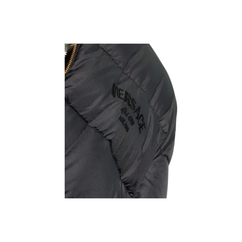 VERSACE Quilted Zipped Puffer Jacket-4