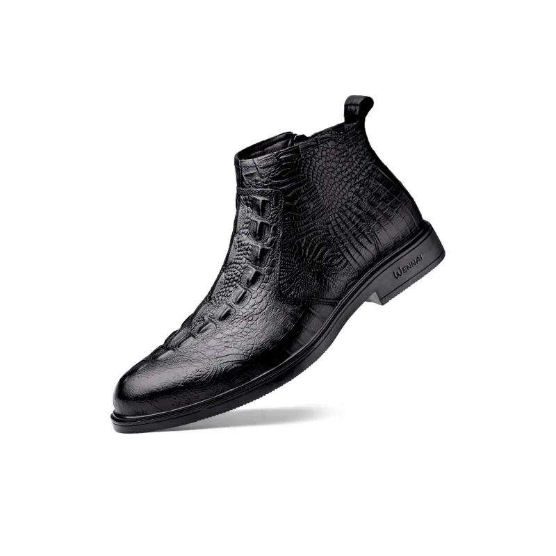 Wen Nai Ankle Boots Unisex Black-6
