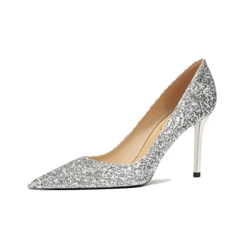 Zubumei Slim Heel High Heels 8cm Women's-0