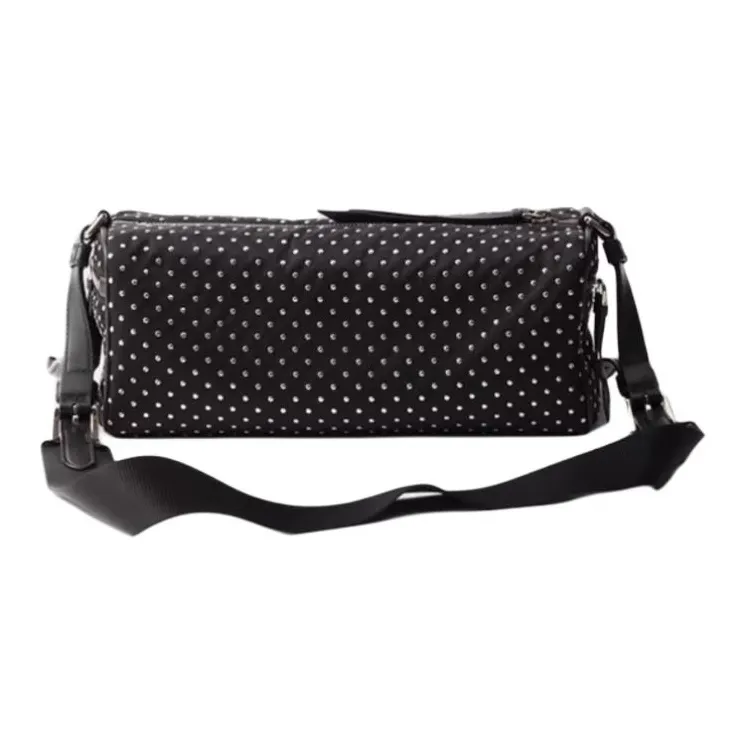 PRADA Recycled Nylon Shoulder Bag Medium Size Women's Black-2