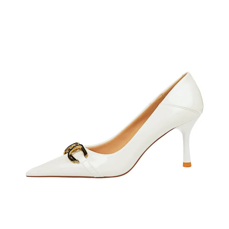 QITUMAUL Slim Heel High Heels Women's-6
