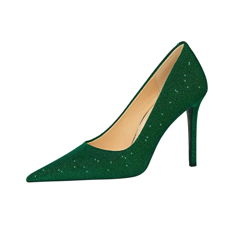 QITUMAUL Slim Heel High Heels Women's-28