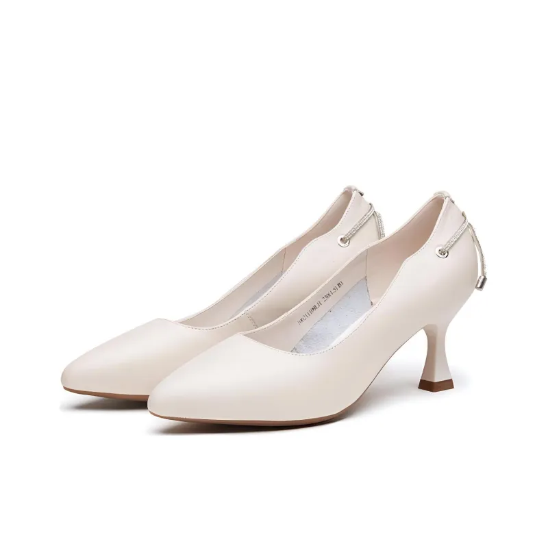 AOKANG Flared Heel High Heels Women's-7