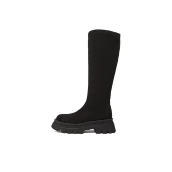 DAPHNE Knee high Boots Women's Black/Yellow
