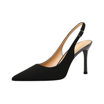 Li Ke Slim Heel High Heels Women's Black