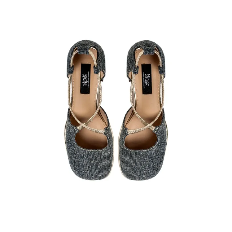 Wonderful Couple Chunky Heel High Heels 6cm Women's-12