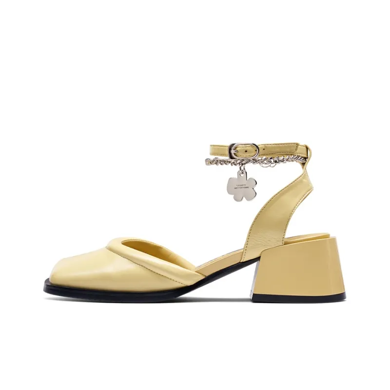 Kiss Kitty Block Heel High Heels 5.5cm Women's-3