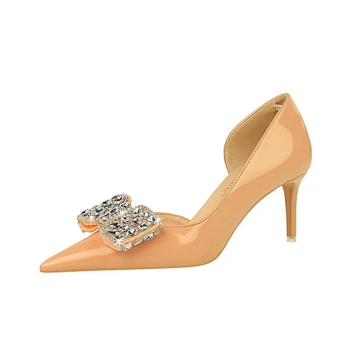BIGTREE Slim Heel High Heels 7.5cm Women's-0