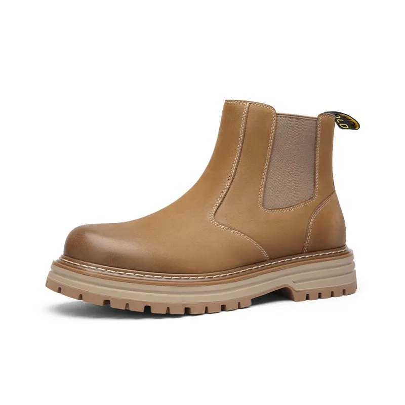 GOLDLION Ankle Boots Men Black/Brown-6