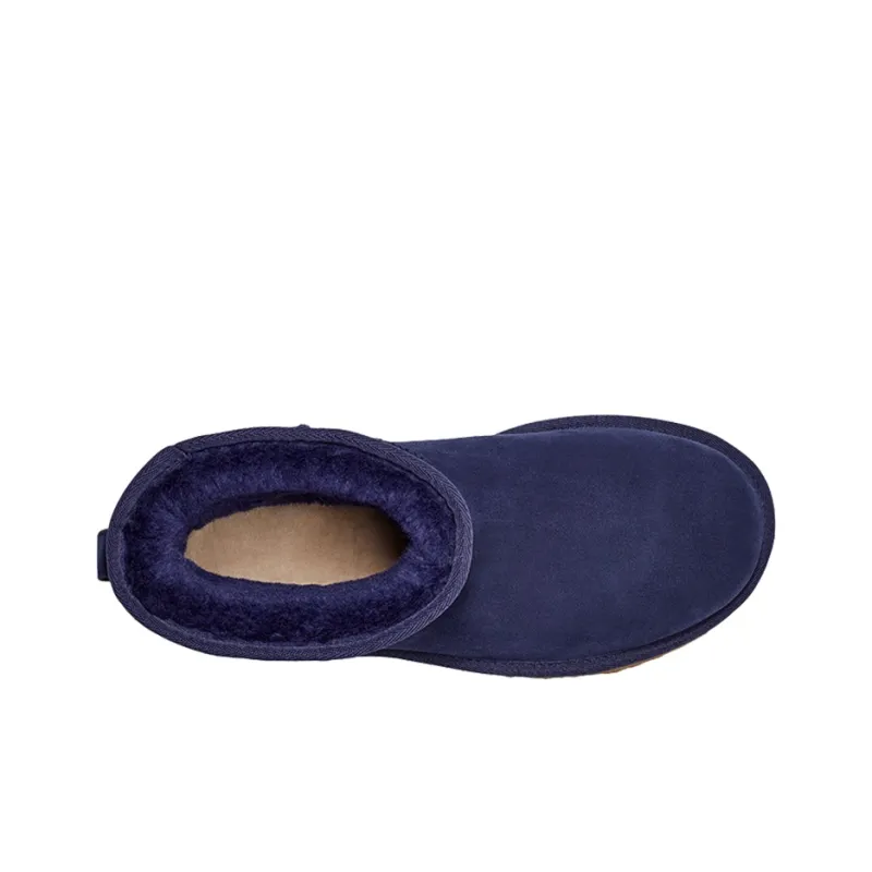 UGG Classic Mini Stud Ii Rivets Snow Boots Navy Women's-4