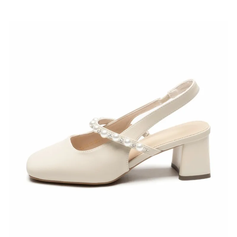 ZHR Chunky Heel High Heels 5.5cm Women's-0
