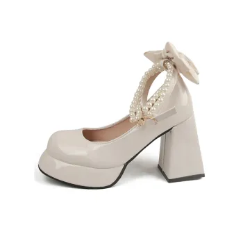 Take The Qin Chunky Heel High Heels Women's