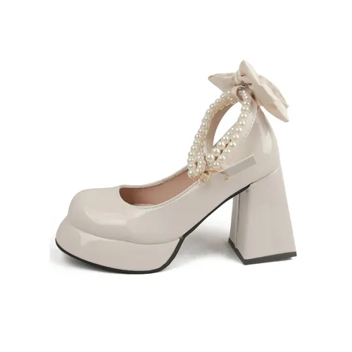Take The Qin Chunky Heel High Heels Women's