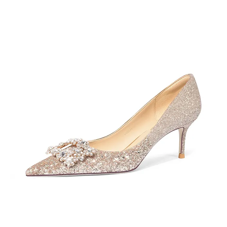 Holy Rose High Heels Women's Gold-3
