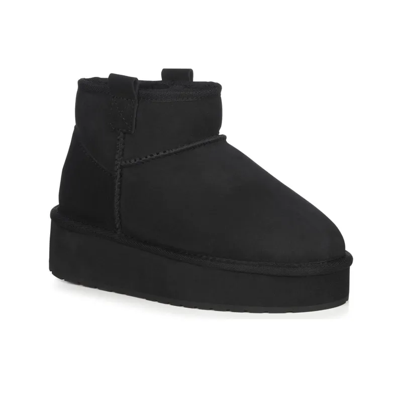 EMU Australia Short Snow Boots Women's Pitch Black-2