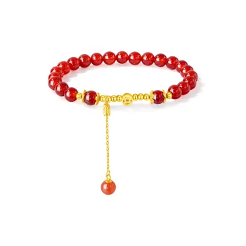 Lao Feng Xiang Agate Bracelets Women's
