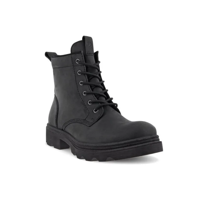 Ecco Leather New Collection Short Martin Boot Men's Black-2