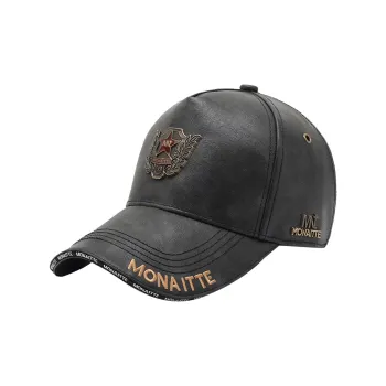 MONAITTE || PU Baseball Caps Unisex