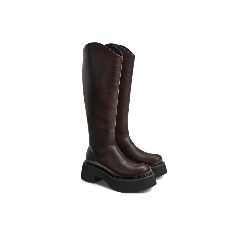 CHARLES&KEITH Small Ck Knee high Boots 6.5cm Women's-5