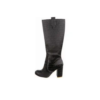 IRREGULAR CHOICE Dawning Song Knee-high Boots 9cm Women's Black