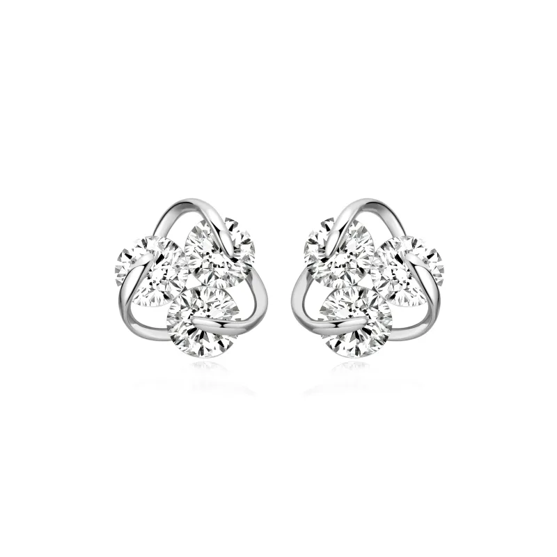 OUBI.YABI 925 Sterling Silver Stud Earrings Women's-0