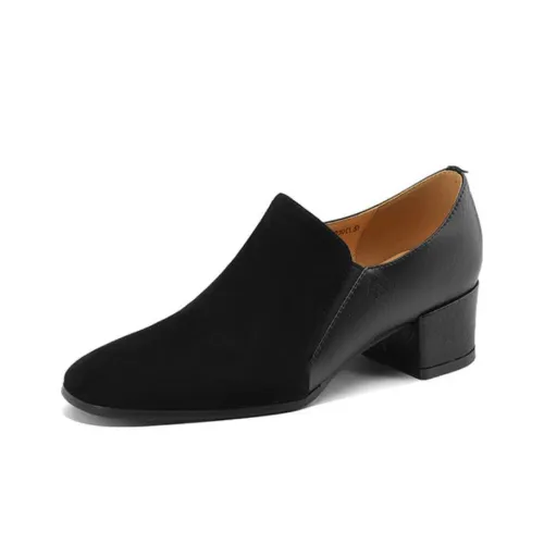 F·LOVES·f Block Heel High Heels 4cm Women's Black