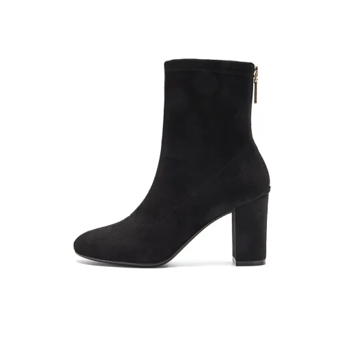NINE WEST Ankle via Boots 8cm Women's Black