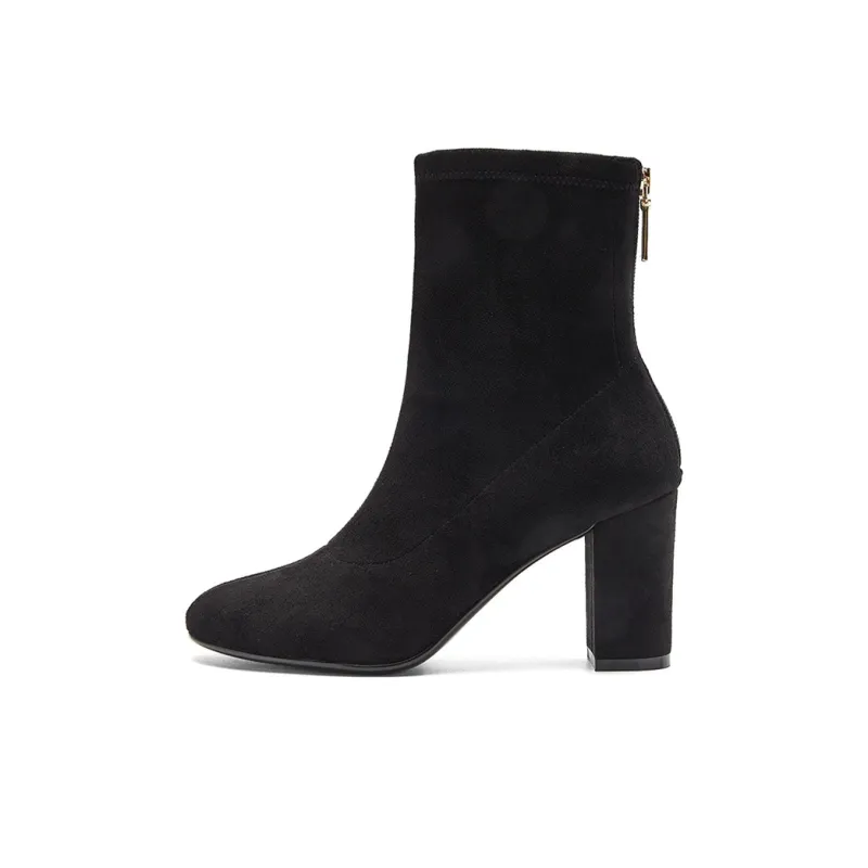NINE WEST Ankle Boots 8cm Women's Black-0