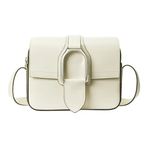 Polo Ralph Lauren Welington Cow Leather Shoulder Bag Crossbody Bag Women's White