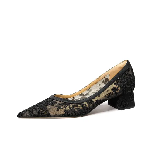 Lily Wei Not Late Block Heel High Heels Women's