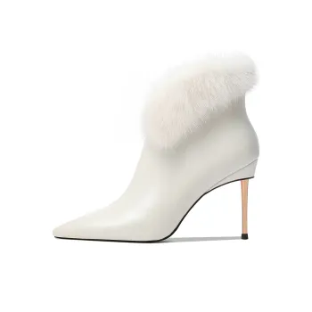 Hoov Ankle Boots Women's White/Pink
