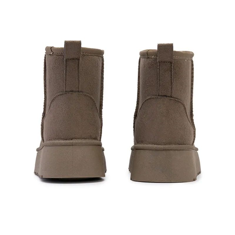 CVOJOO Warm And Wear Resistant Short Snow Boots Women's-15
