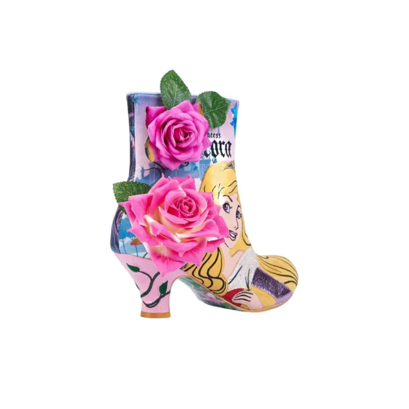 Disney x IRREGULAR CHOICE Princess Of Beauty Ankle Boots Women's Pink-5