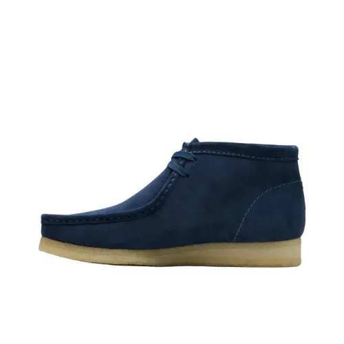 Clarks Wallabee Ankle Boots Men's Marine Blue