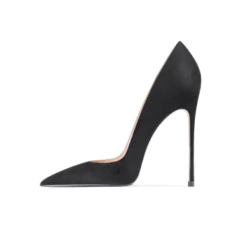 Ganxiaojie Slim Heel High Heels Women's Black