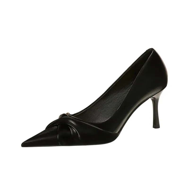 QITUMAUL Slim Heel High Heels Women's-1