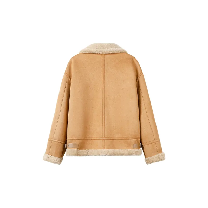 FAIRWHALE Jackets Coats Women's Light Brown-1