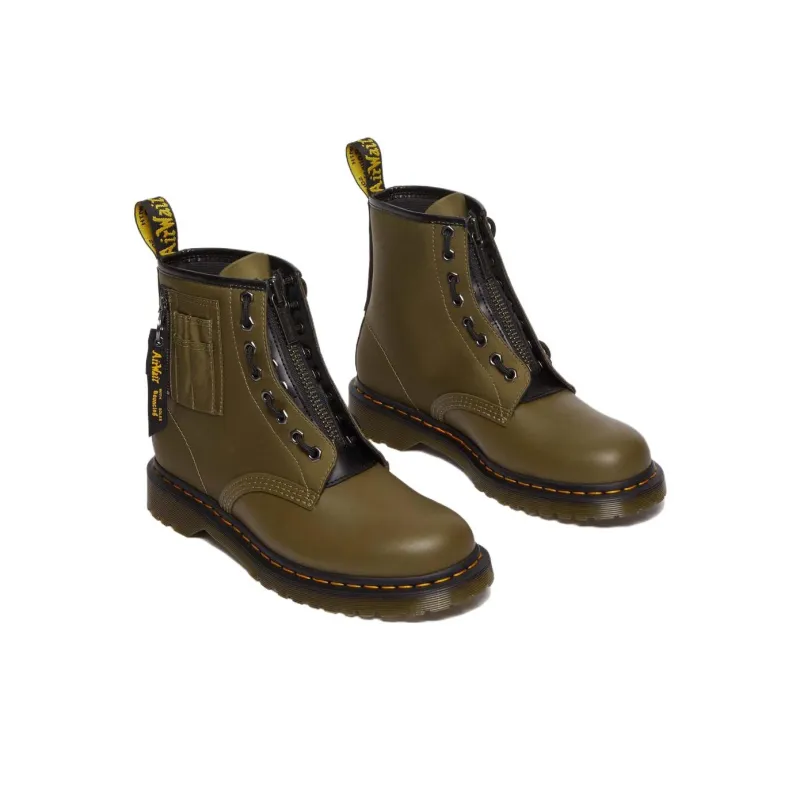 Dr. Martens X Alpha Industries 1460 Ben Boot 'Olive Black'-2