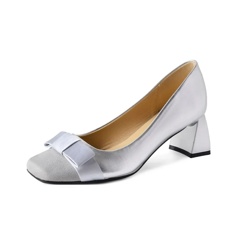 Beijiani Chunky Heel High Heels 5.5cm Women's-15