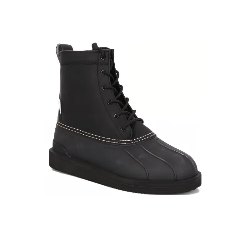 Suicoke Ankle Boots Low Heel Men's Black-2